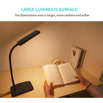 

Dimmable Desk Reading Light Foldable Rotatable Touch Switch LED Table Lamp DC 5V USB Charging Port Desk Lamp