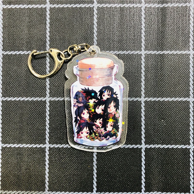 Брелок для ключей Kimetsu No Yaiba, Demon Slayer, Рождество, Kamado Tanjirou Nezuko, косплей, акриловый брелок, реквизит