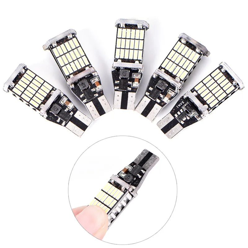 1 шт. T15 W16W 45 SMD 4014 без ошибок LED-камера заднего вида для автомобиля задние лампочки 6000K белый