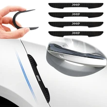 

4Pcs Rubber Bar Crash Strip Sticker Car Door Side Bumper Anti-Collision Decal For JEEP Compass Renegade Grand Cherokee Patriot