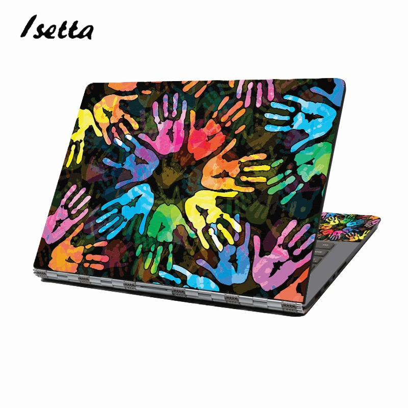 Наклейка для ноутбука Защита многоразового применения чехол для ноутбука Toshiba Hp samsung Dell Apple acer Leonovo sony Asus - Цвет: E