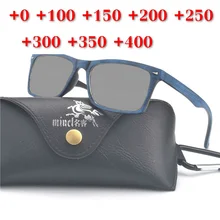 Стильный ультра-светильник, ультра-светильник в оправе, мужские и женские очки, зеркало для чтения, меняющие цвет линзы, солнцезащитные очки+ 0+ 200 NX