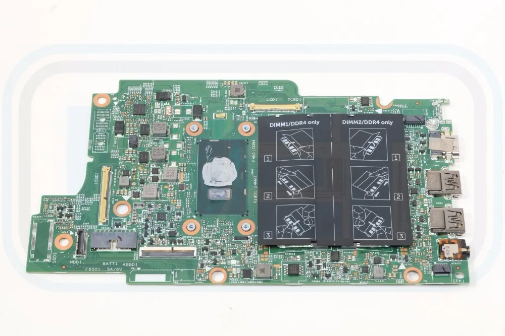 

Original for Dell for Inspiron 5568 Laptop Motherboard JV40X i3 6100U 2.3 GHz 100% Work Perfectly