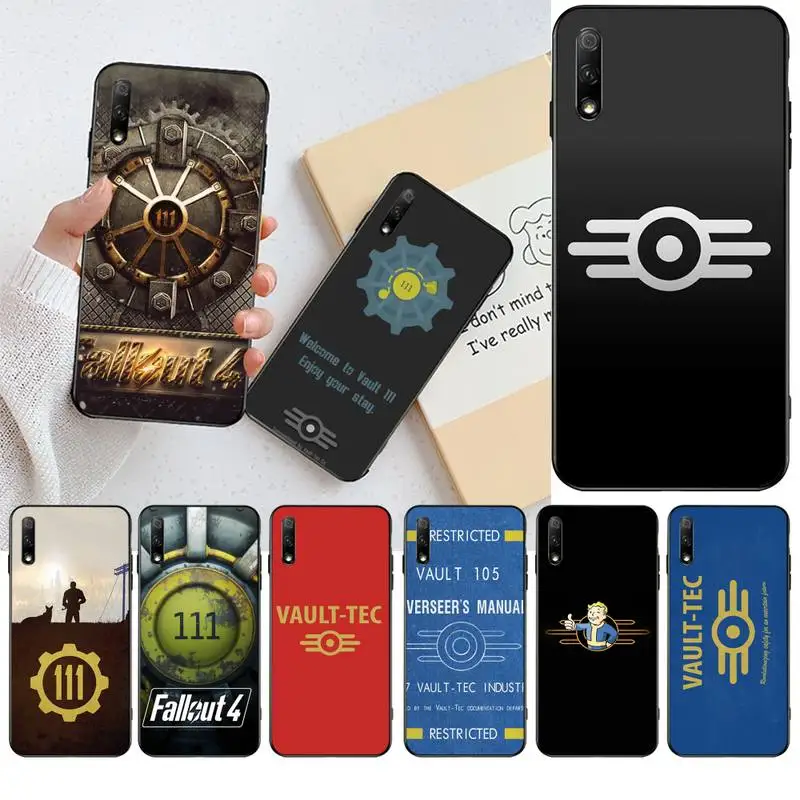 Чехол Fallout vault tec 111 черный мягкий чехол для телефона Huawei Nova 6se 7 7pro 7se honor 7A 8A 7C Prime2019 |