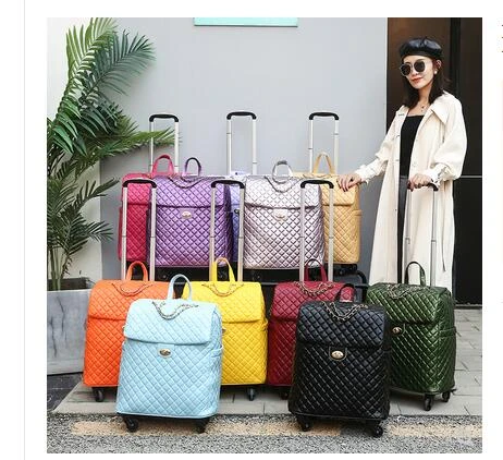 Bolso De Con Ruedas Para Mujer, Maleta Con Ruedas, - Bolsas De Viaje - AliExpress