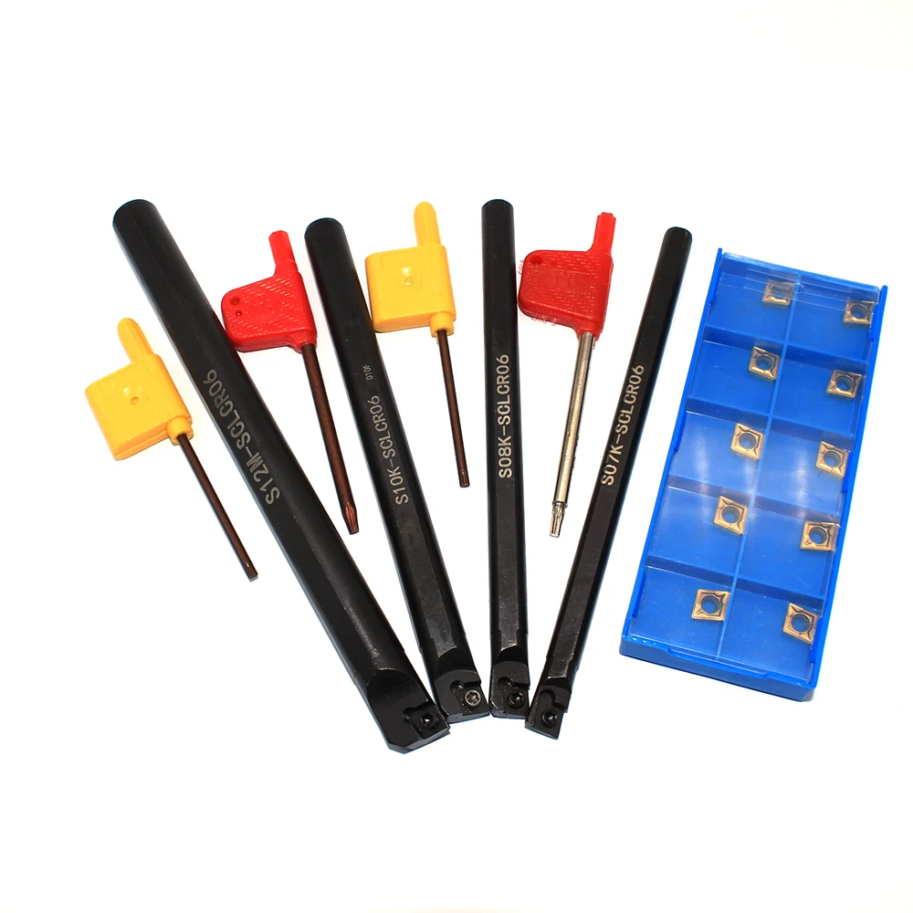 

S06K S07K S08K S10K S12M SCLCR06 95 degree spiral turning tool SCLCR06 Boring bar CCMT060204 Lathe milling tool
