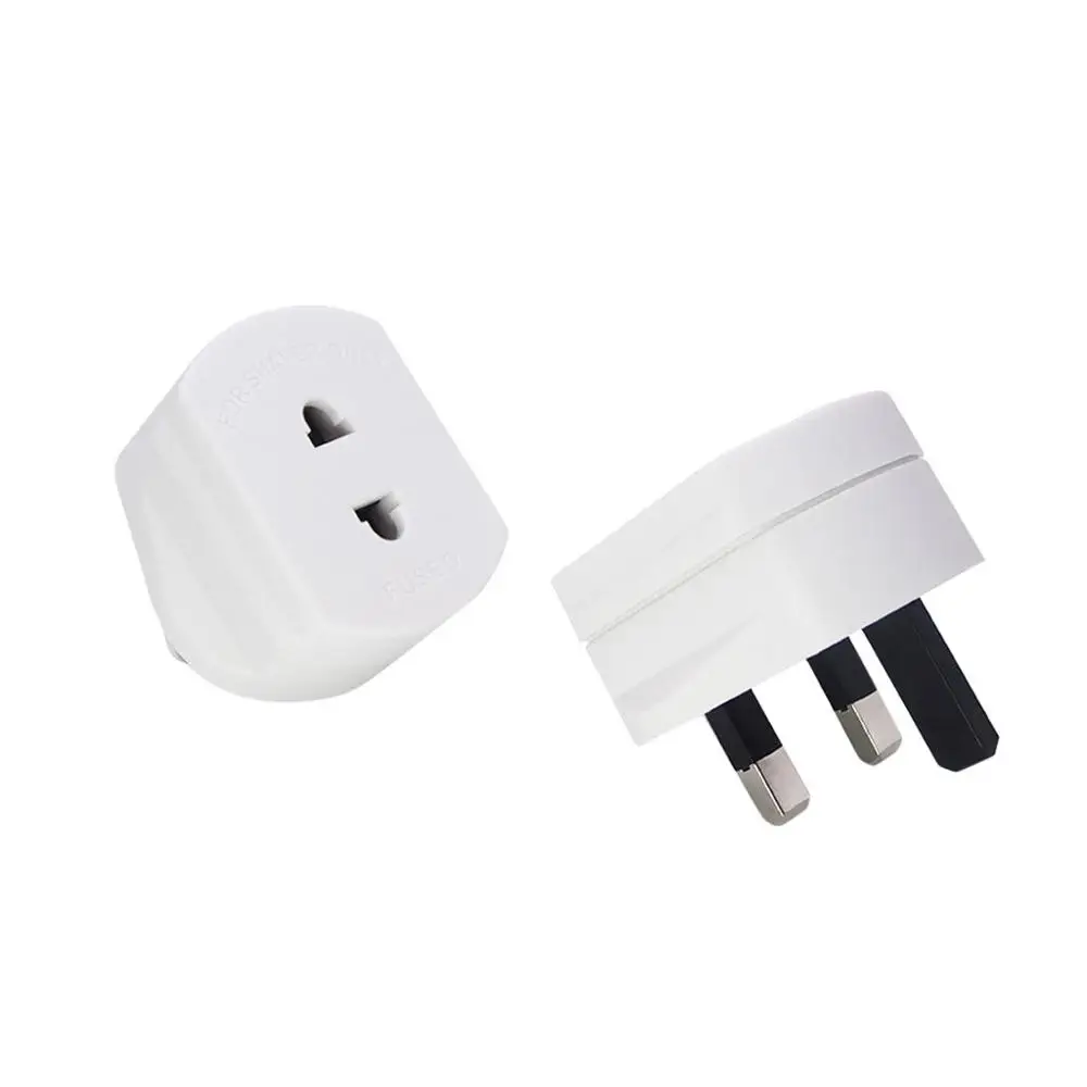 AC Power Adapter Shaver Plug Adaptor Shaving Toothbrush Adapter Epilators Bathroom UK To 2 Pin 3Adaptor-White&xs