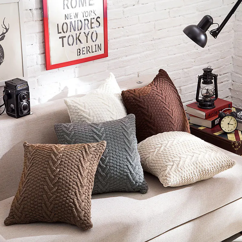 Cotton Soft Cushion Cover For Living Room Throw Pillows For Couch