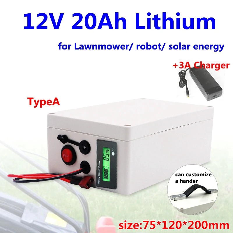 GTK 12v 20ah 20000mah батарейки постоянного тока портативный литий ионный аккумулятор для