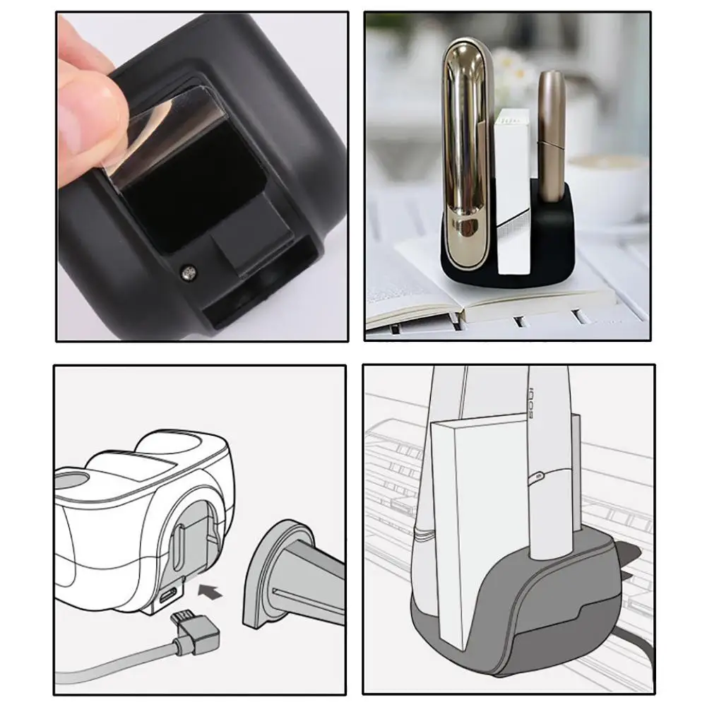 Новейшее Высокое качество быстрое автомобильное зарядное устройство IQOS 3,0 мульти 3,0 одновременная Зарядка держатель для дома и офиса автомобильный стол