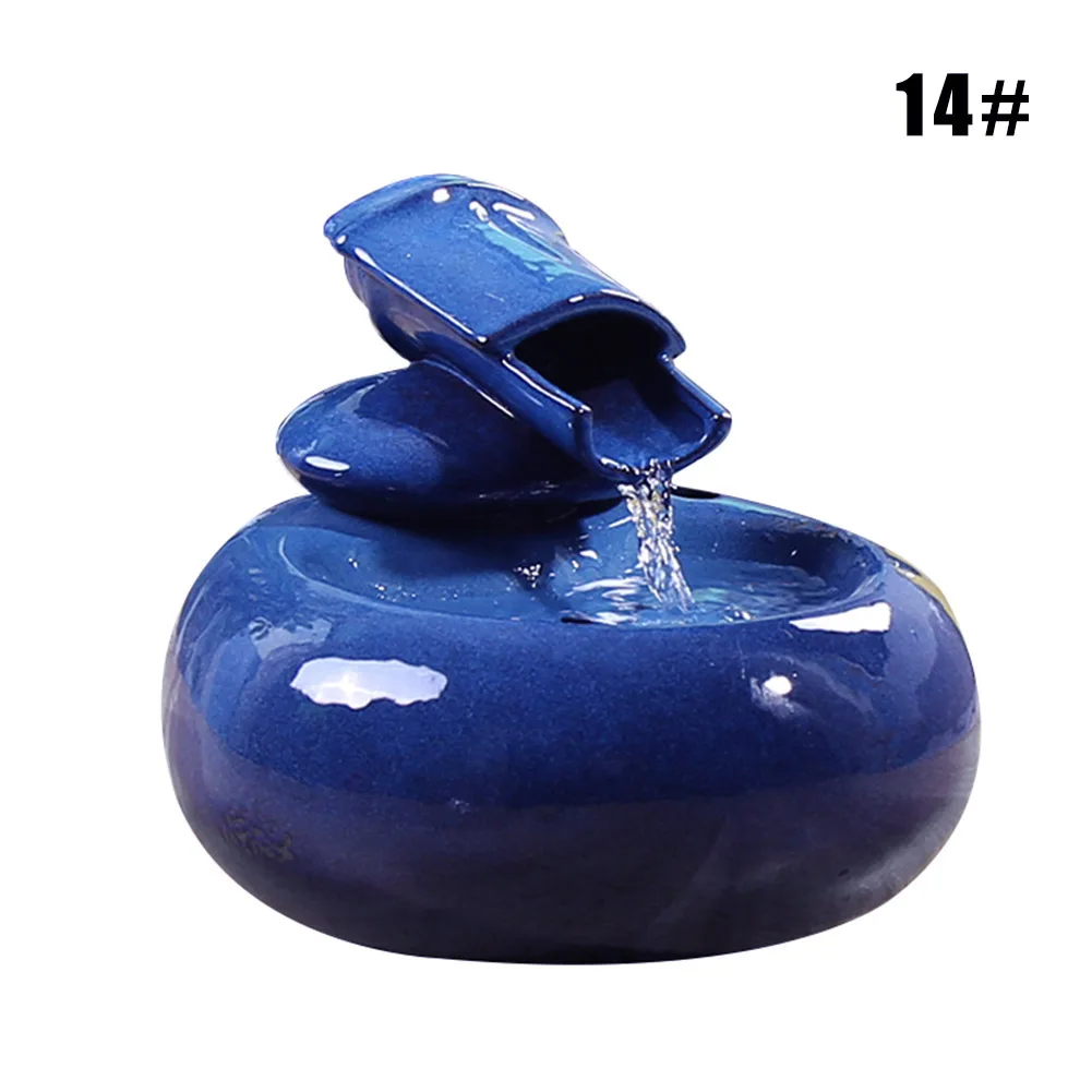 14 Cat Ceramic Water Fountain Automatic Pet Drinking Fountain Quiet Electric Water Dispenser JS23 - Цвет: 14