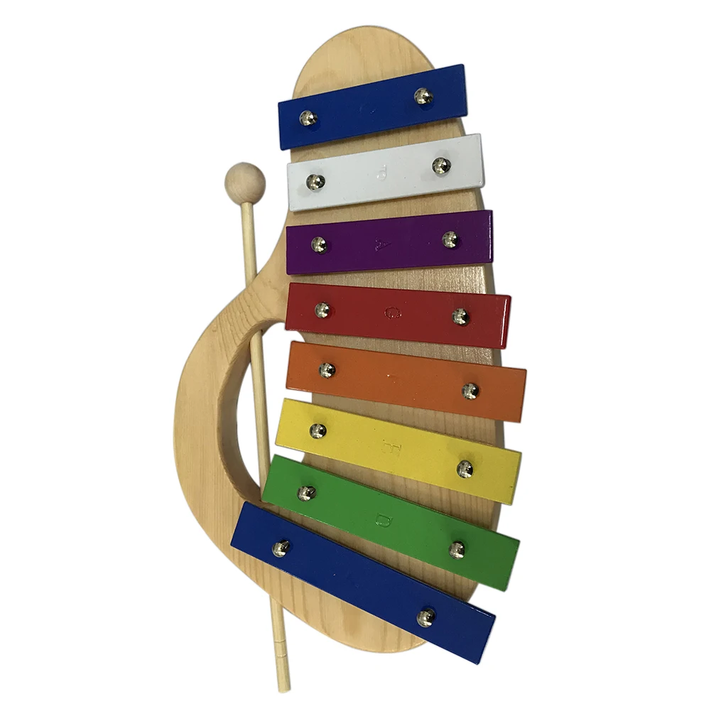 8Key Glockenspiel ксилофон для детей начинающих алюминиевая пластина ударные инструменты