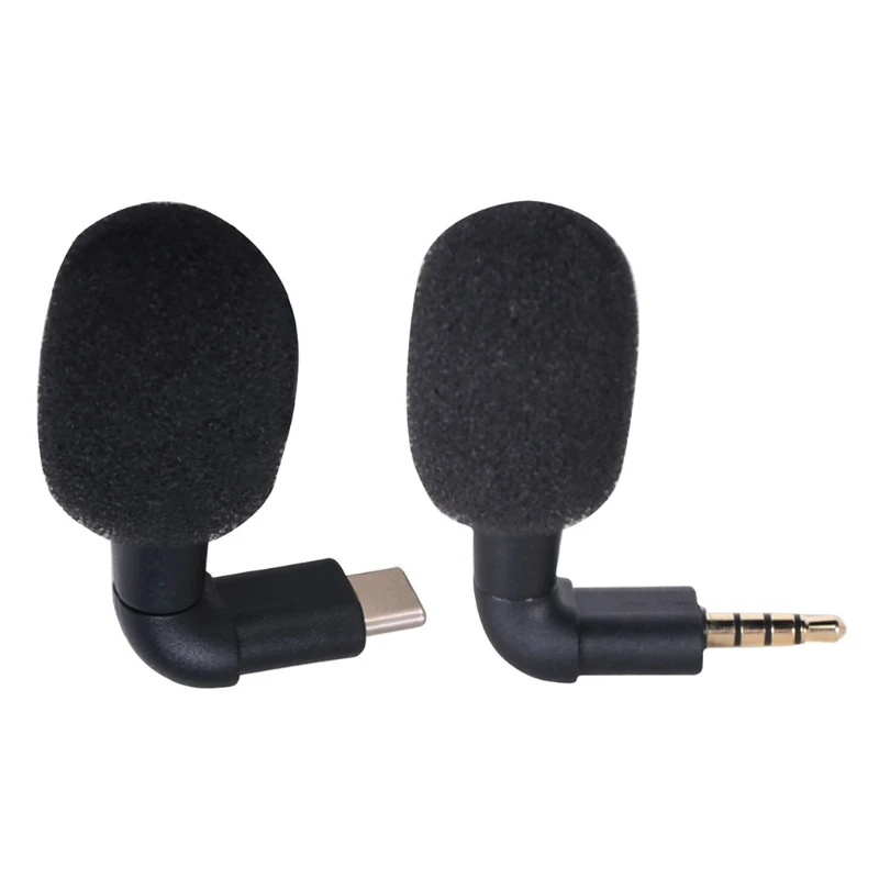 OOTDTY Noise Cancelling Mic Professional Microphone Type C/ 3.5mm Mini