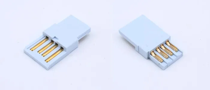 50 компл. 3u Высокое качество Топ Fever Розовая позолота 3 в 1 USB A 4 Pin B Тип штекер DIY USB набор для кабельного принтера склеивания