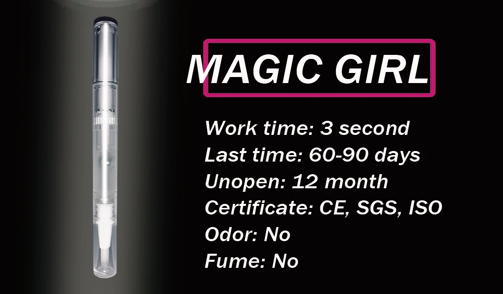 Glesum Magic Girl 5 мл жидкость для снятия геля ручка для наращивания ресниц без стимуляции безопасный и удобный блеск с бесплатной доставкой