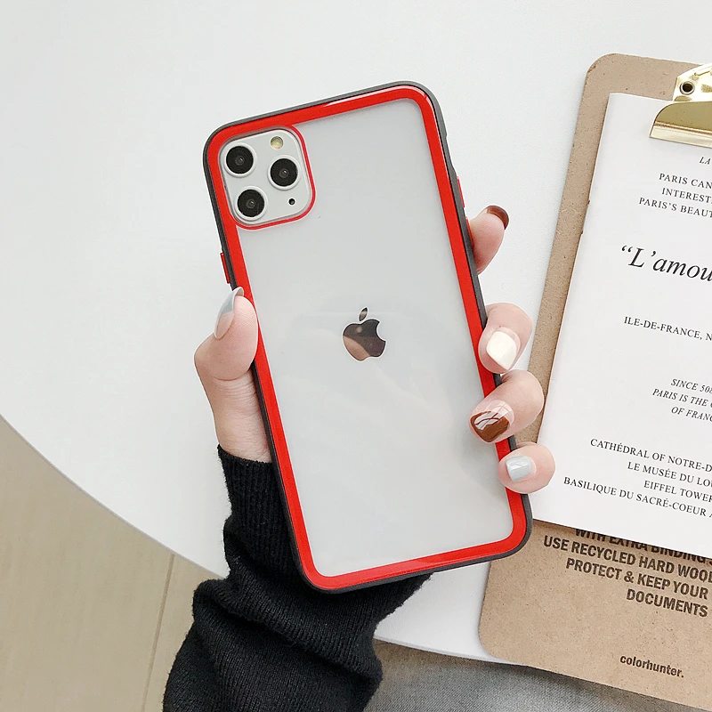 Модный Цветной Стеклянный чехол для iphone 11 pro X XS, двухцветный анти-осенний Чехол для мобильного телефона iphone 7 8 6 plus, чехол для мобильного телефона