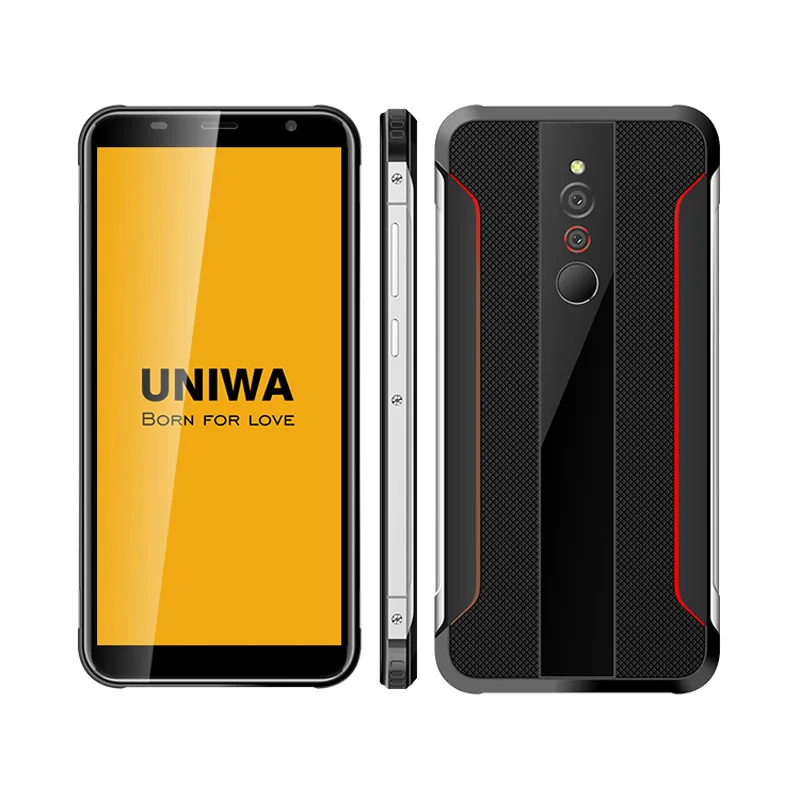 Мобильный телефон UNIWA X5 в усиленном стиле 3G 5 дюймовый экран MT6580M четырёхъядерный