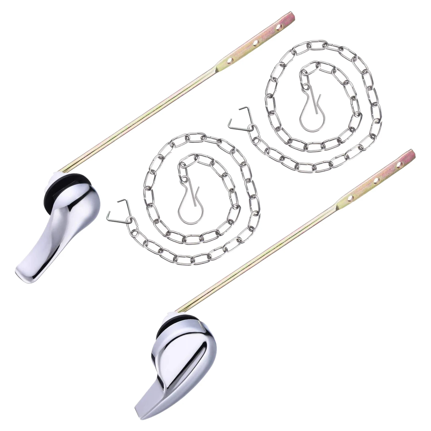 2 шт. сменная рукоятка для унитаза с хромированной отделкой|Сливной бак унитаза| |