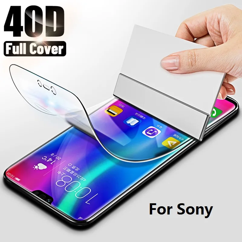 93D Real Full Hydrogel Film For Sony Xperia XA1 XA2 XA XZ1 XZ2 XZ3 Compact Ultra Screen Protector 1 10 Plus XP5 | Мобильные телефоны