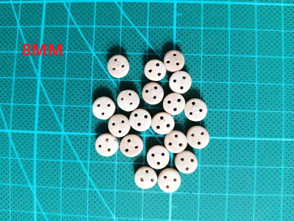 Φ 8mm polea de madera modelo de barco kits de construcción accesorios 20 unids/set al por mayor