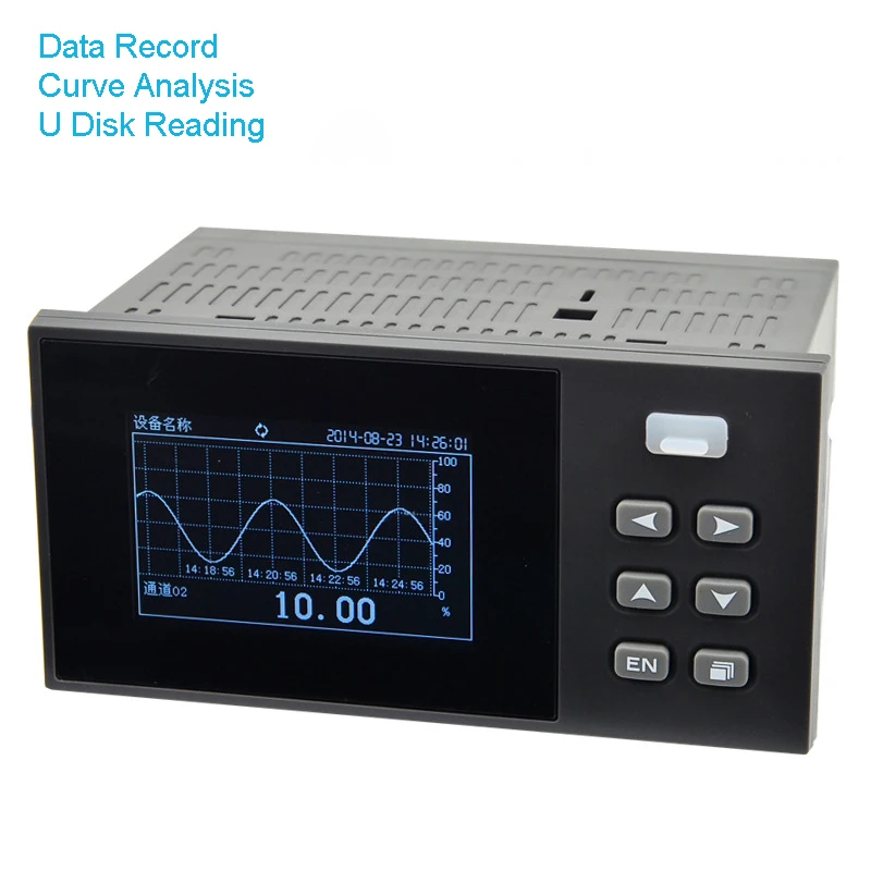 

Multi-channel Paperless Recorder Industrial Temperature Pressure Electricity Current Data Recorder Two Channel Flow Humidity