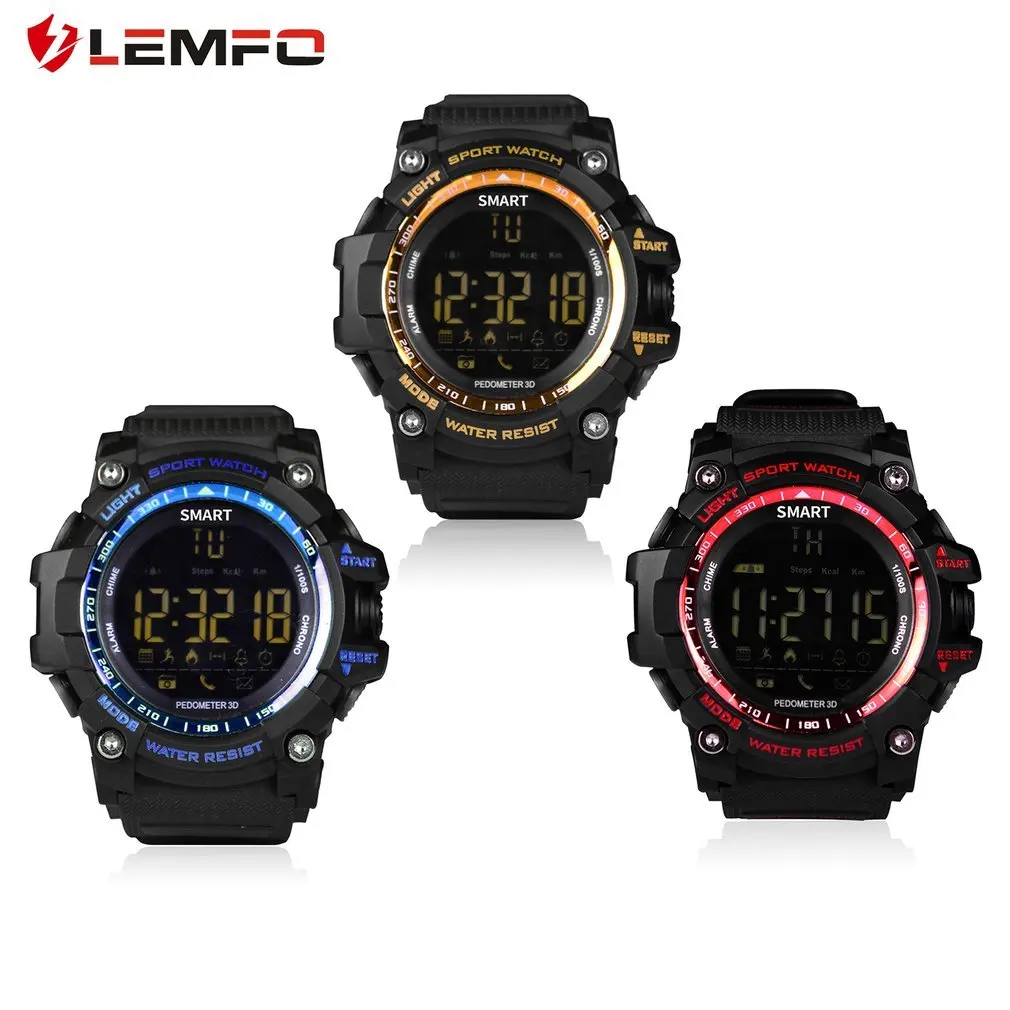 LEMFO EX16 Смарт-часы спортивные 4,0 водонепроницаемые IP67 наручные часы длинные шаги батареи Счетный дистанционный секундомер камеры