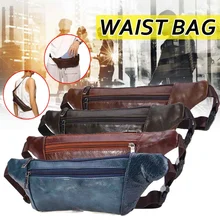 Поясная сумка для женщин, мужчин, унисекс, кожаная многофункциональная Повседневная сумка на грудь, женская кожаная сумка формы «банан», мужские сумки на бедрах