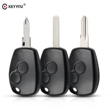 KEYYOU 2 botones carcasa de la llave a distancia del coche para Renault Megan Modus Clio Kangoo Twingo Logan Sandero plumero para Nissan Almera