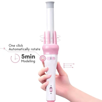 

Hair Curler Curling Professional 360 Rotating Automatic Ceramic Hair Curler Curling Fashion Styling Tool Iron Roller Curls Waver