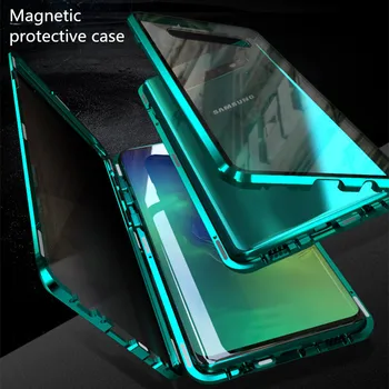 

Double-Sided Magnetic Metal 360 Case Full Protect Case For Samsung GALAXY A50 A70 A40 A60 A7 8 9 magnetic case A30s 40s A20 M40