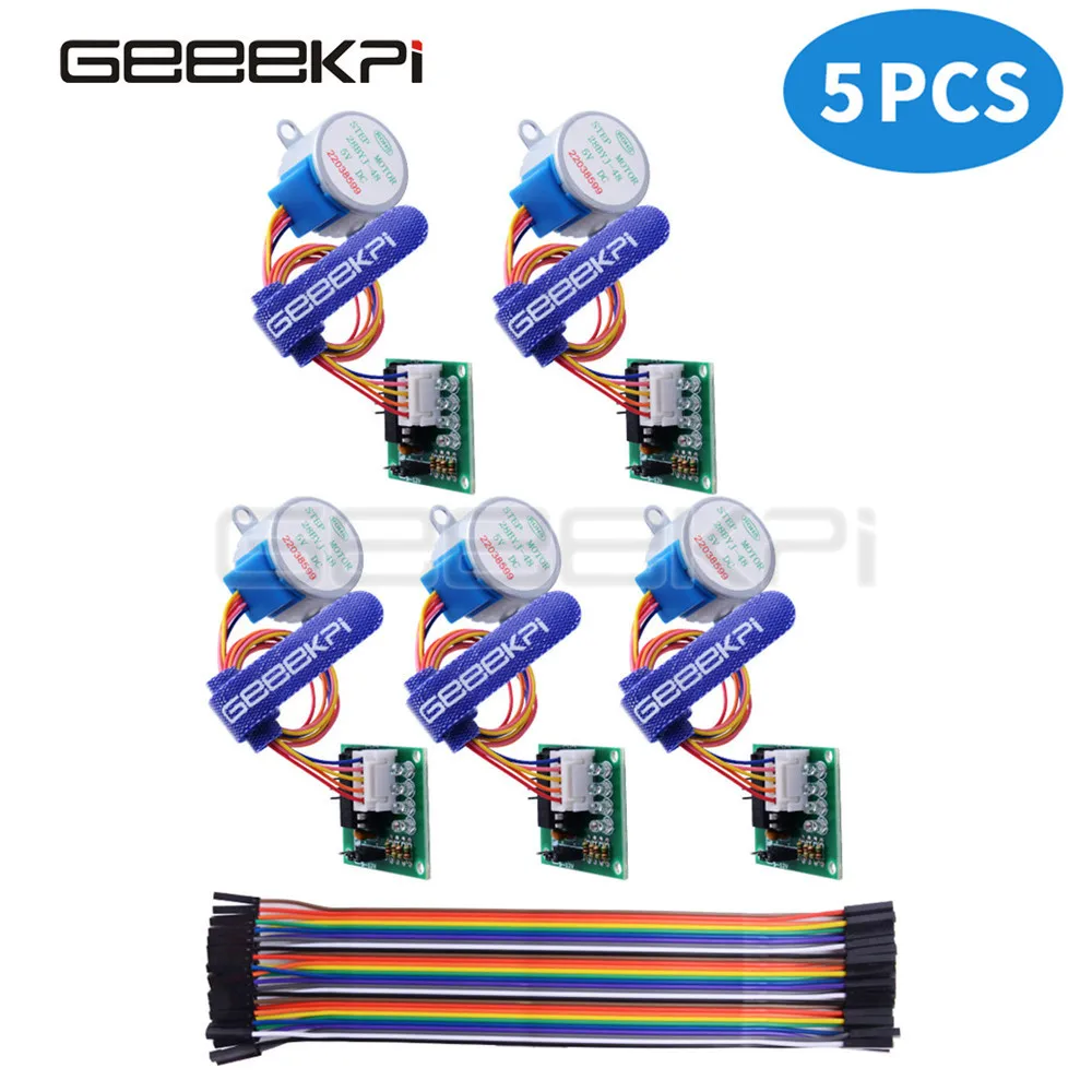 5 шт. ULN2003AN 28BYJ 48 в редуктор шаговый двигатель 4 фазный для arduino мотор +