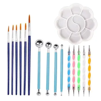 

DIY Dotting Tools Set Pen Paint Tray Pottery Nail Art Tool Kids Crafts Painting Drawing Mandala Stencil Tool