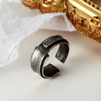 

Silvology 925 Sterling Silver Origami Rings Simple Vintage Do The Old Japan Harajuku Style Rings for Women 2020 Punk Jewelry 925