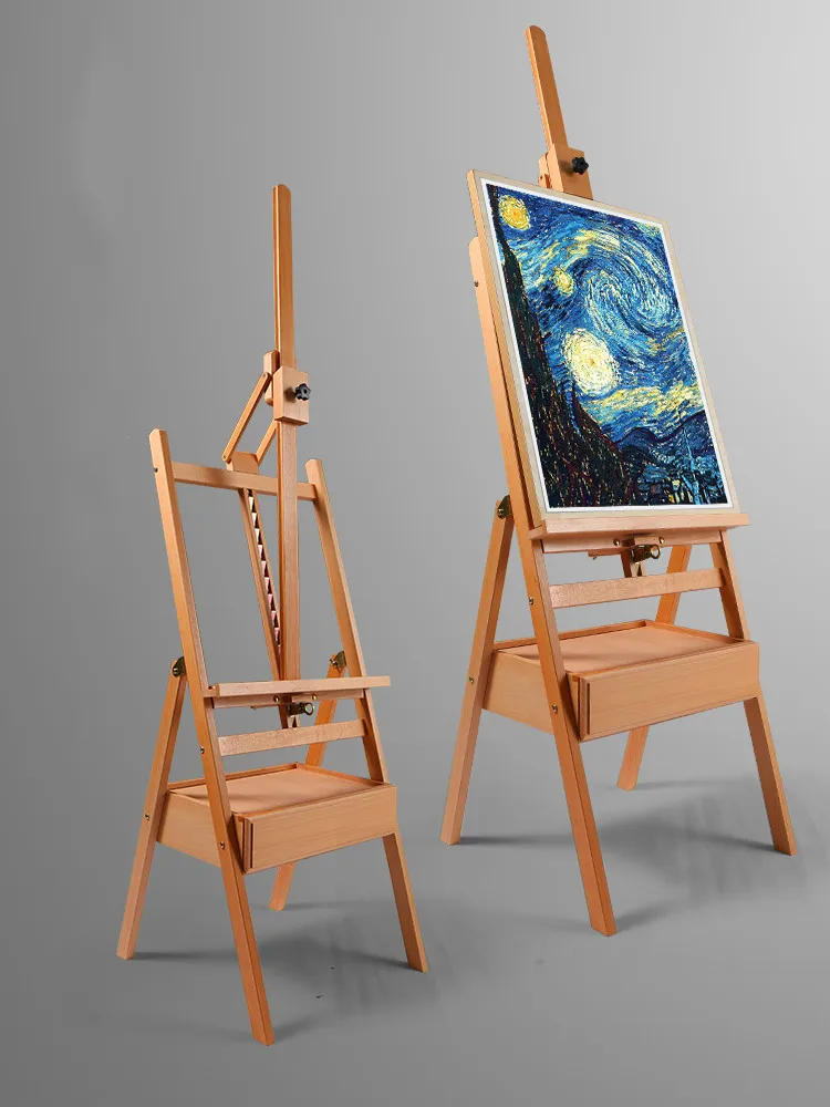 1.5-1.75 Wooden Drawing Board Easel Set 4k Drawing Board Sketch Sketch  Folding Painting Stand Type Oil Easel Beauty - Easels - AliExpress