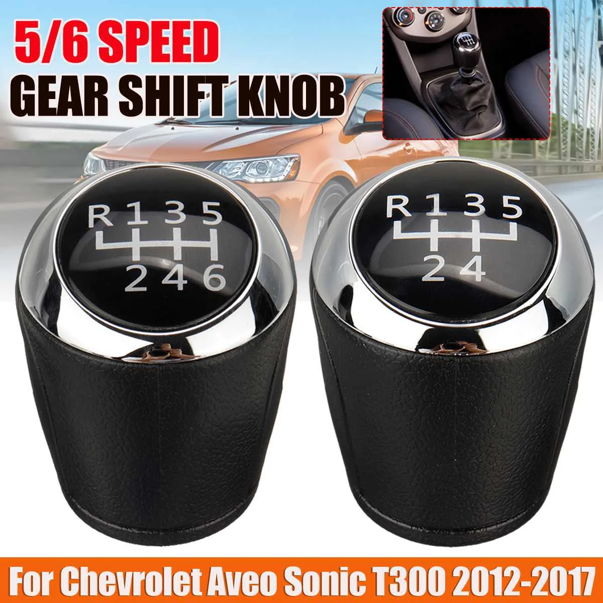 5 6 Speed Mt Gear Shift Knob For Chevrolet Aveo Sonic T300 2012 2013