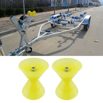 

2Pcs 7inch Bow Bell Roller Assembly Bow Stop Bell Roller for Boat Trailer