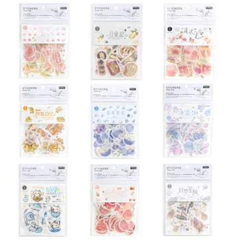 

45pc Love Fruit Diary Sweet Time Star Dust Into Dream Sticker Pack Diary Album Decoration Office Stationery Children Stickers