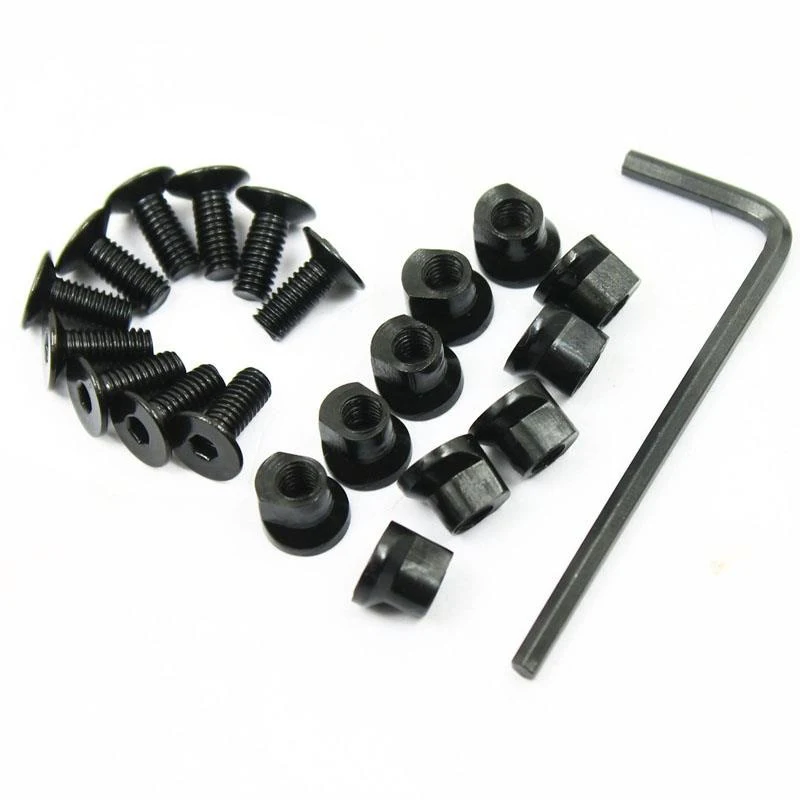 10Pcs/lot Metal Screw Nut Replacement Set Fit For M-LOK Rail Sections For Hunting Keymod Rail Sections Accessories