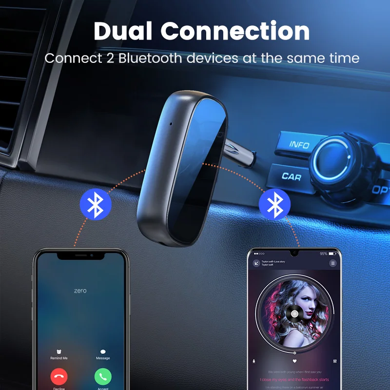 Ugreen Bluetooth Receiver 5 0 aptX LL 3 5mm AUX Jack Audio Wireless Adapter for Car PC Headphones Mic 3 5 Bluetooth 5 0 Receptor