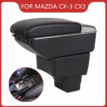 

CAR ARMREST FOR MAZDA CX-3 CX3 Car Accessories Console Box Center Arm Rest With Cup Holder Storage Box