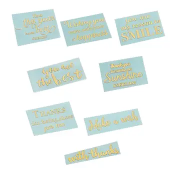 

8Pcs Gold Foil Metallic Letter Copper Motive Power Letters Resin Jewlery Making Q0KE
