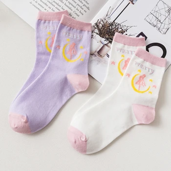 

Anime Sailor Moon Casual Socks Printed Cartoon Ankle Socks Kawaii Harajuku New
