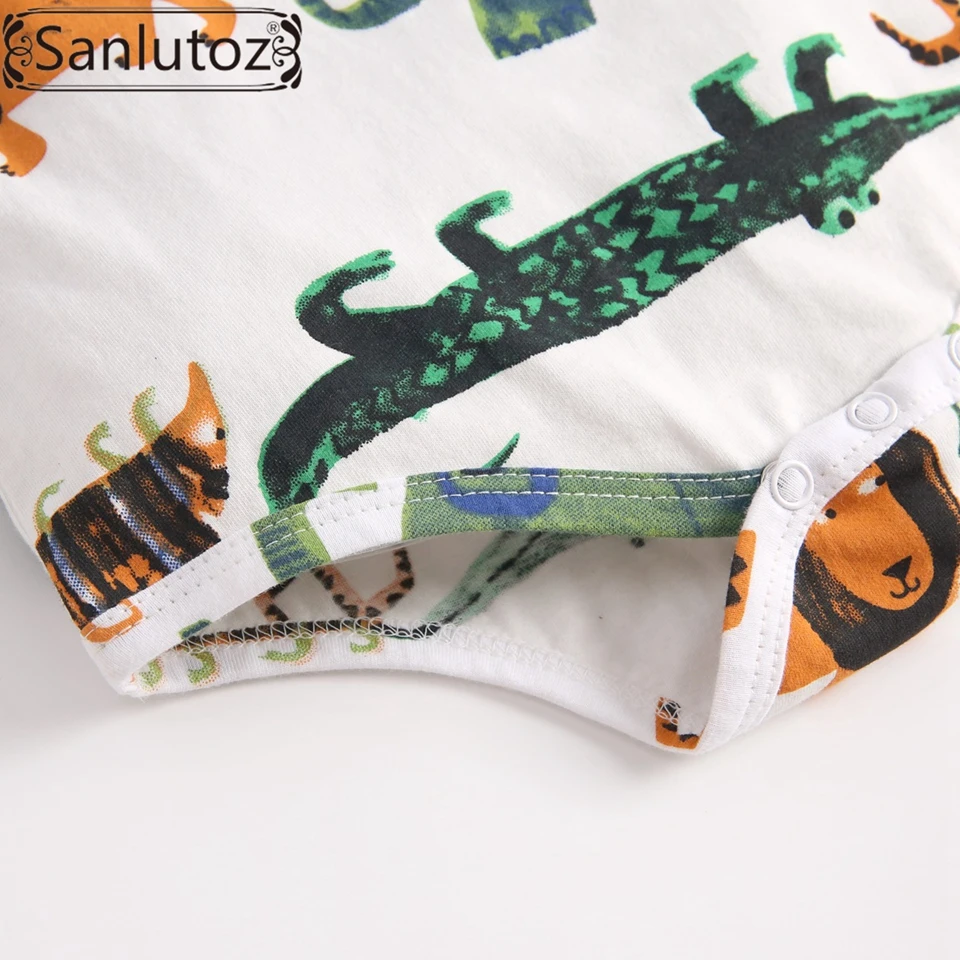 Sanlutoz/Детские боди; зимние пижамы для новорожденных; хлопковая мягкая одежда для младенцев; повседневная одежда с милым рисунком