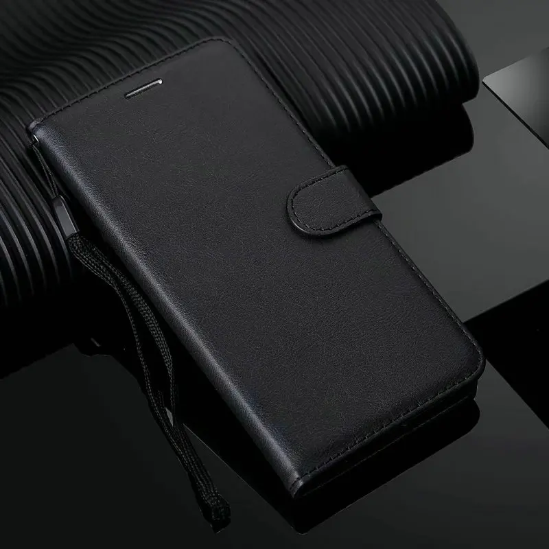 Для Xiaomi mi 9 mi 9 SE mi 9t Pro A3 Lite Флип Стенд кожаный чехол mi 8 мягкий чехол держатель для карт кошелек mi A2 Lite Etui mi CC9 CC9E - Цвет: Черный