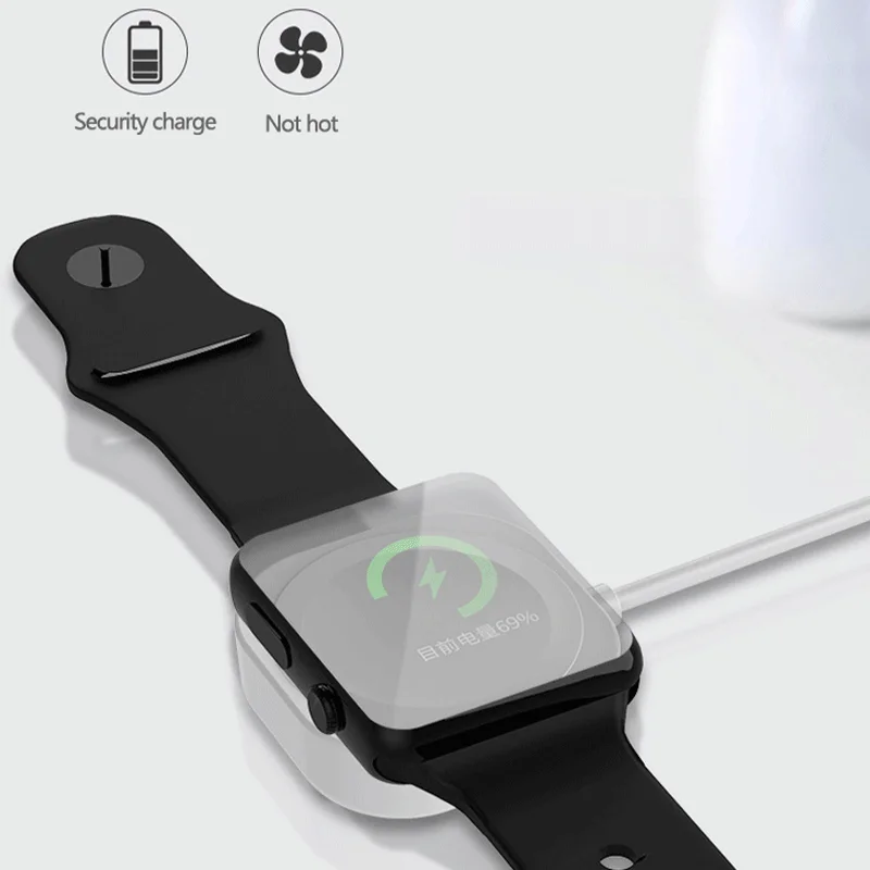 Магнитное небольшое зарядное устройство совместимое с Apple Watch 3 4 5 6 умные