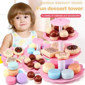

Birthday Cake Toy Simulation Cake Pretend Children's Dessert Tower Pastry Colorfu Cute Cake Pretend Play Simulation Kitchen Toys