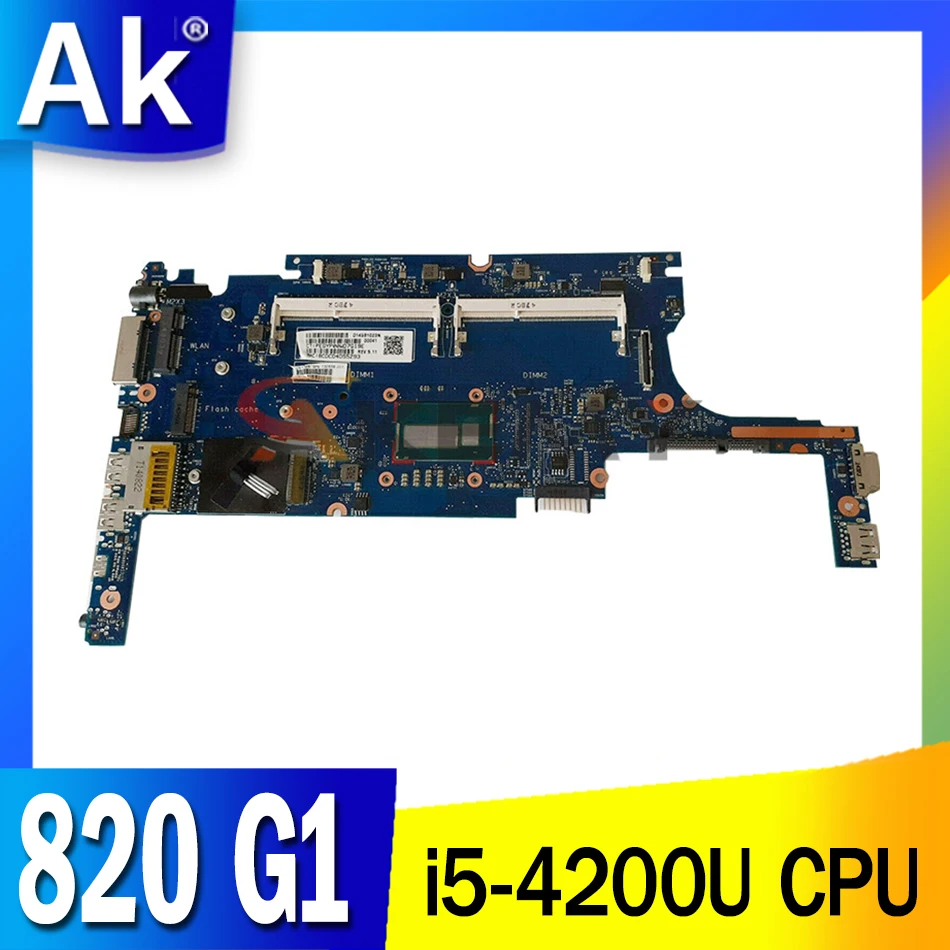 HSTNN-I13C для HP EliteBook 820 G1 системная плата 730558-501 730558-001 730558-601 Φ 6050A2560501-MB-A02 100%