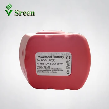 

3000mAh Ni-MH for Bosch 12V Replacement Rechargeable Power Tool Battery Packs BAT043 BAT045 BAT046 BAT049 BAT120 BAT139 PSR GSR