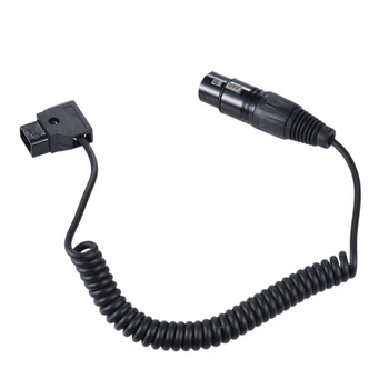 

D-Tap Male To Xlr 4-Pin Female Adapter Power Supply Cable Cord For V-Mount Battery Plate Camcorder Monitor