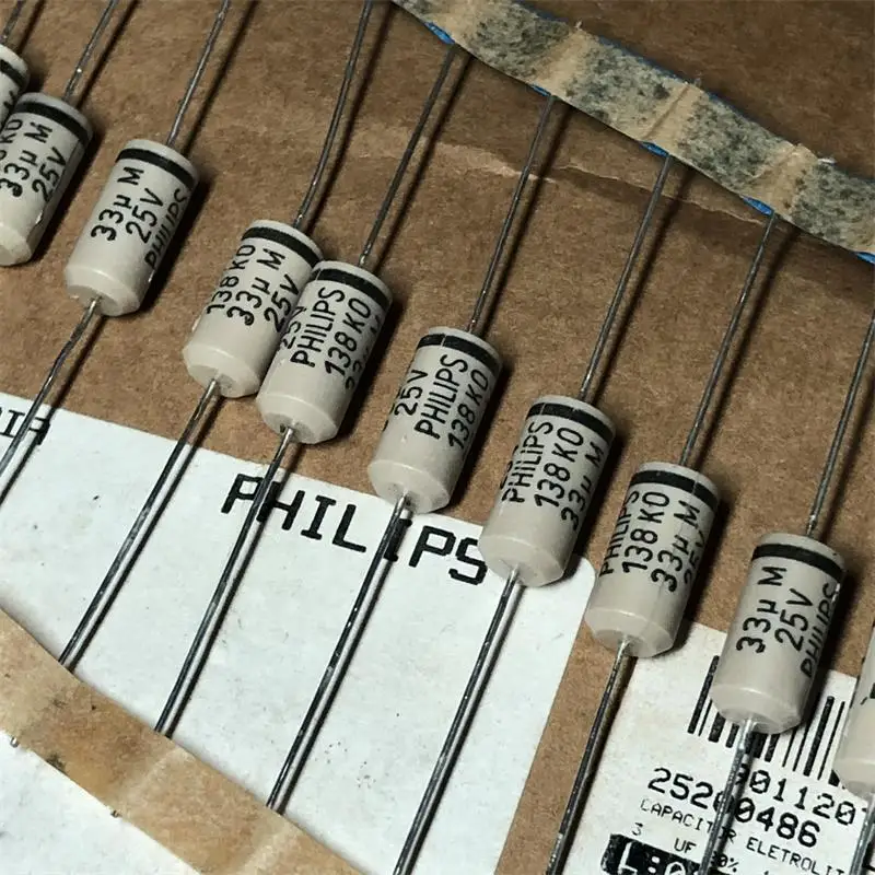 Импортный конденсатор Электронный полиэфирный уплотнитель 138KO 33 мкФ 25V отправка аудио электролитический конденсатор